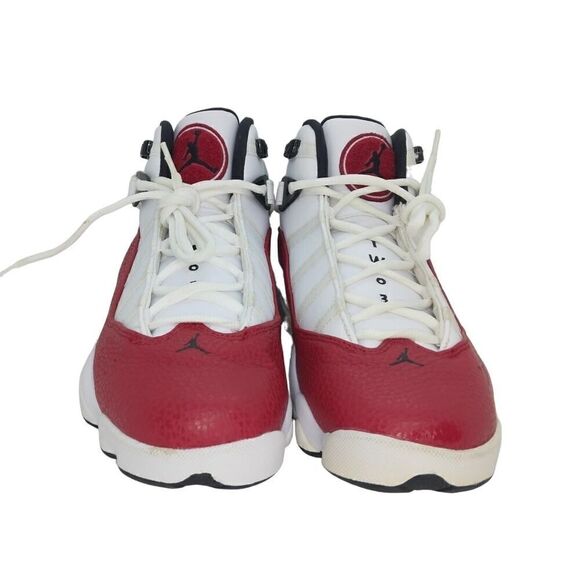 Nike Air Jordan 6 Rings Mens NEW White w/Red Accents - sz. 7 1/2 - Picture 2 of 6